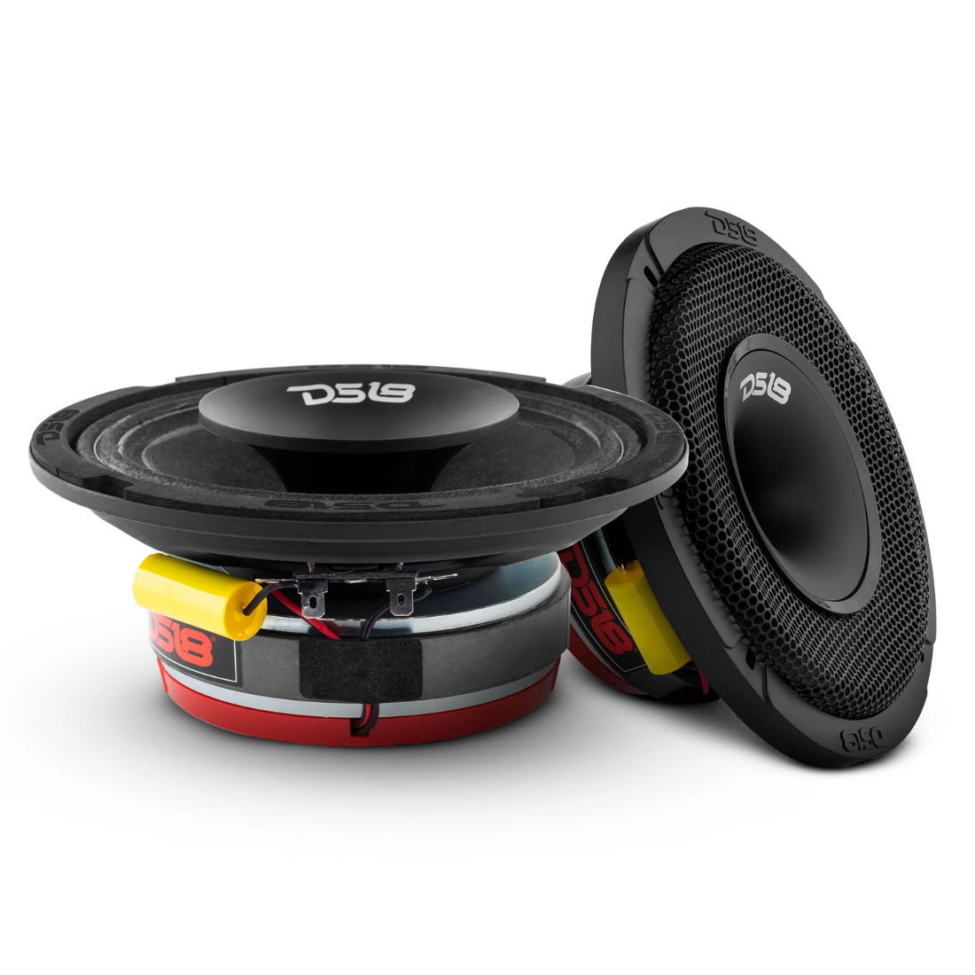 DS18 PRO-HY6.4MSL 6.5" 300W 4-Ohms Hybrid Midrange Speaker w/ Built-in Driver
