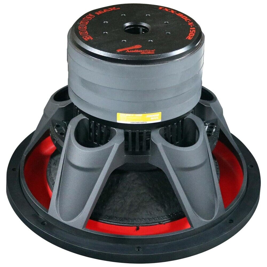 Audiopipe TXX-BDC-V-15D2 Quinta Stack 15" 3000W Max Dual 2-Ohm DVC Car Subwoofer