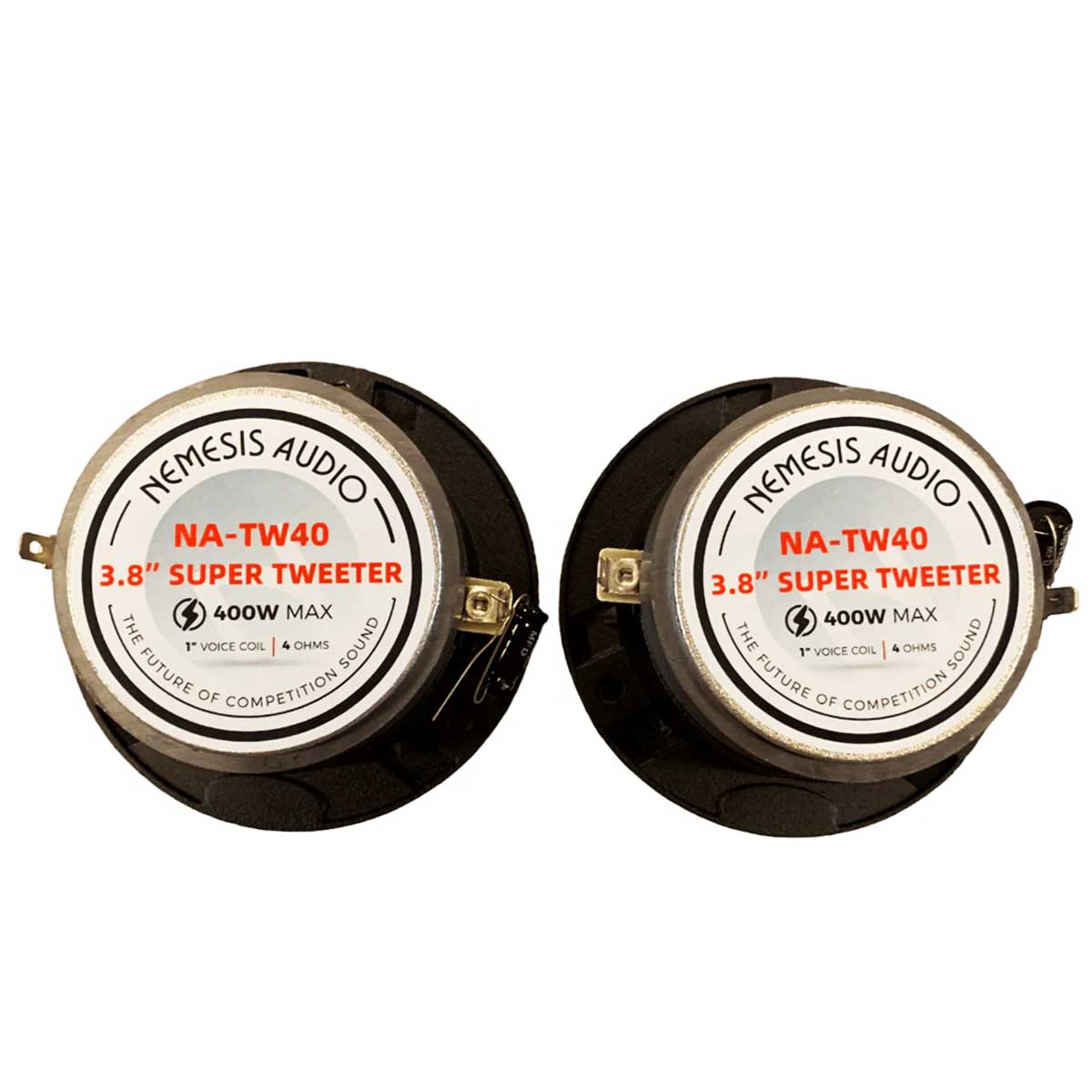 Nemesis Audio NA-TW40 400 Watts Max 4-Ohms Stereo Car Audio Tweeters