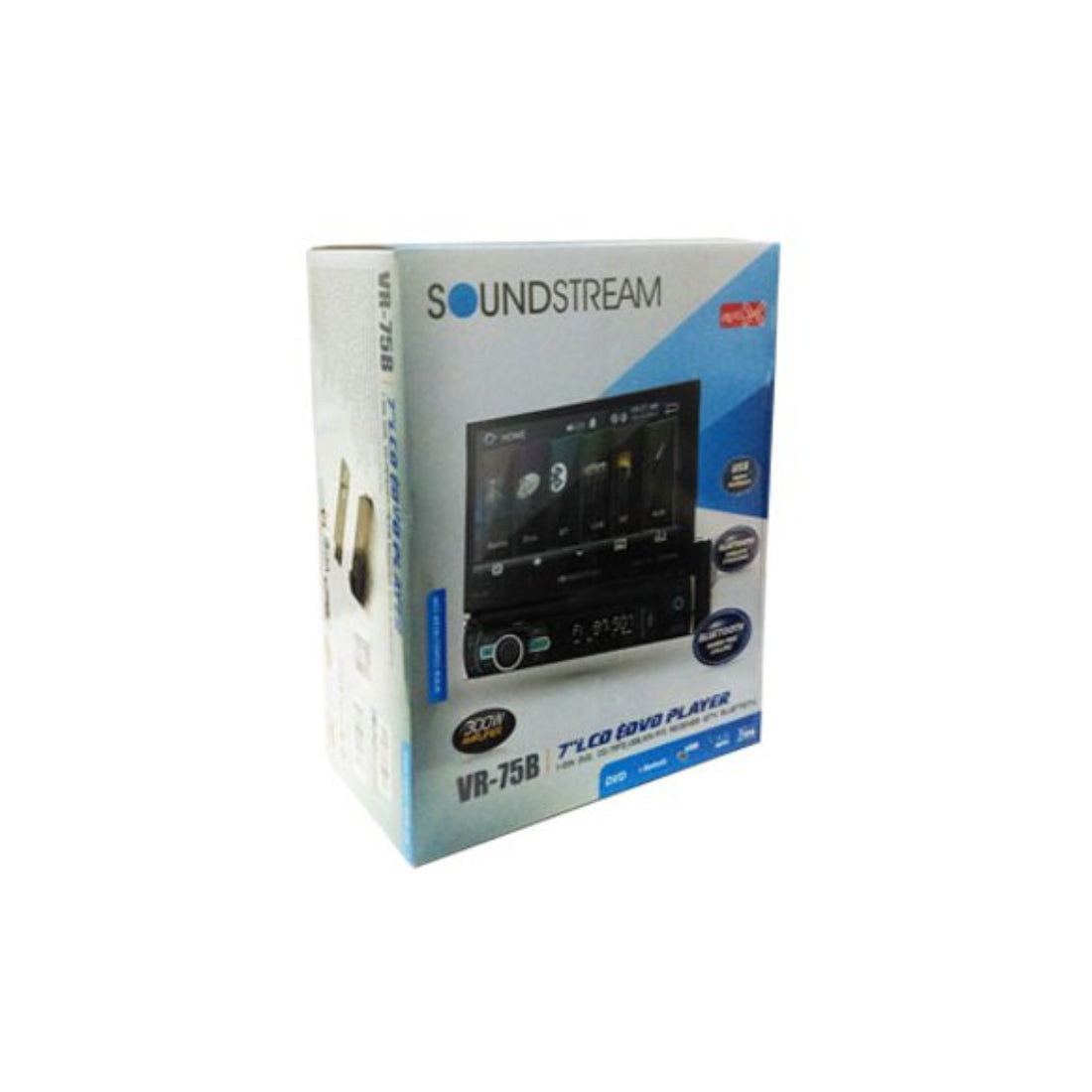 Soundstream VR-75B 1-DIN CD/DVD Bluetooth Receiver w/ 7" Motorized Touchscreen