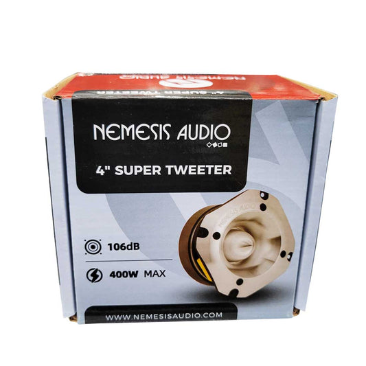 Nemesis Audio NA-TW50 4" 400 Watts Max Power 4-Ohms Car Audio Super Tweeter