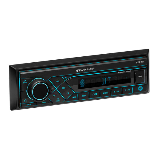 Planet Audio PM30B Single Din Car Stereo Bluetooth USB AM/FM Radio & AUX