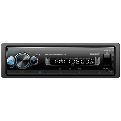 Blaupunkt IRVINE 140 1-DIN MP3/USB/SD/AUX-In Car Stereo Receiver w/ Bluetooth