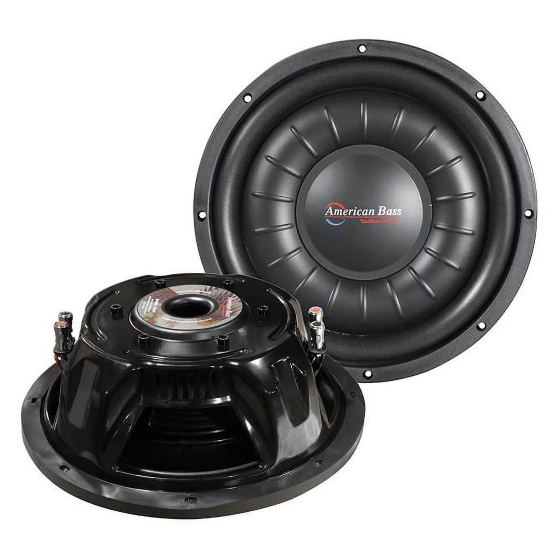 American Bass HAWK1244SL SLIM 12" 2000W Max Dual 4-Ohm Voice Coil DVC Subwoofer