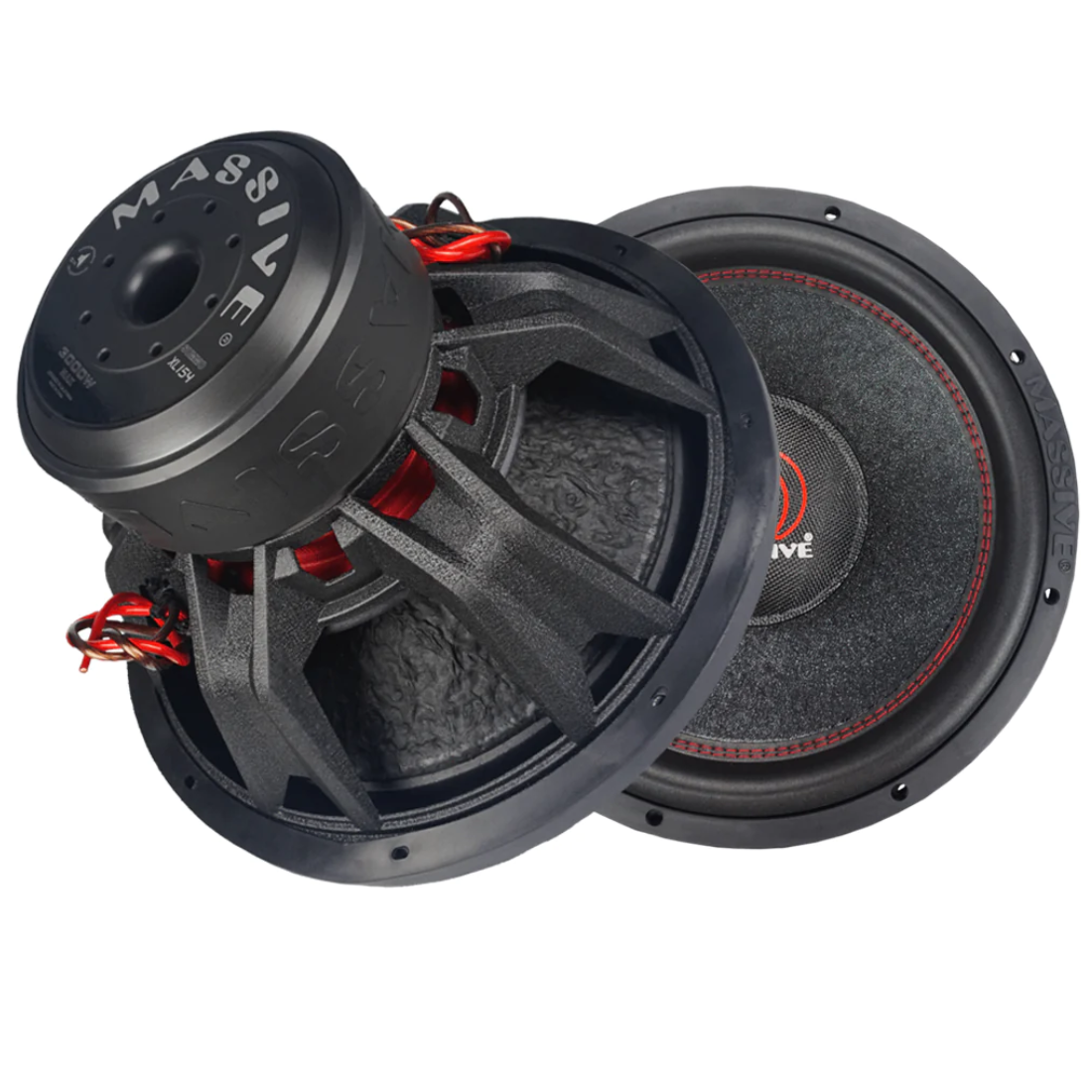 Massive Audio SUMMOXL154 15" 3000W Peak Dual 4-Ohm Voice Coil DVC Car Subwoofer