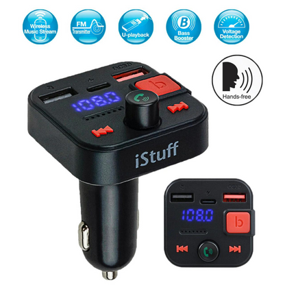 Audiopipe NP-9035UBCB iStuff MP3 FM Wireless Music Stream Car Stereo Charger