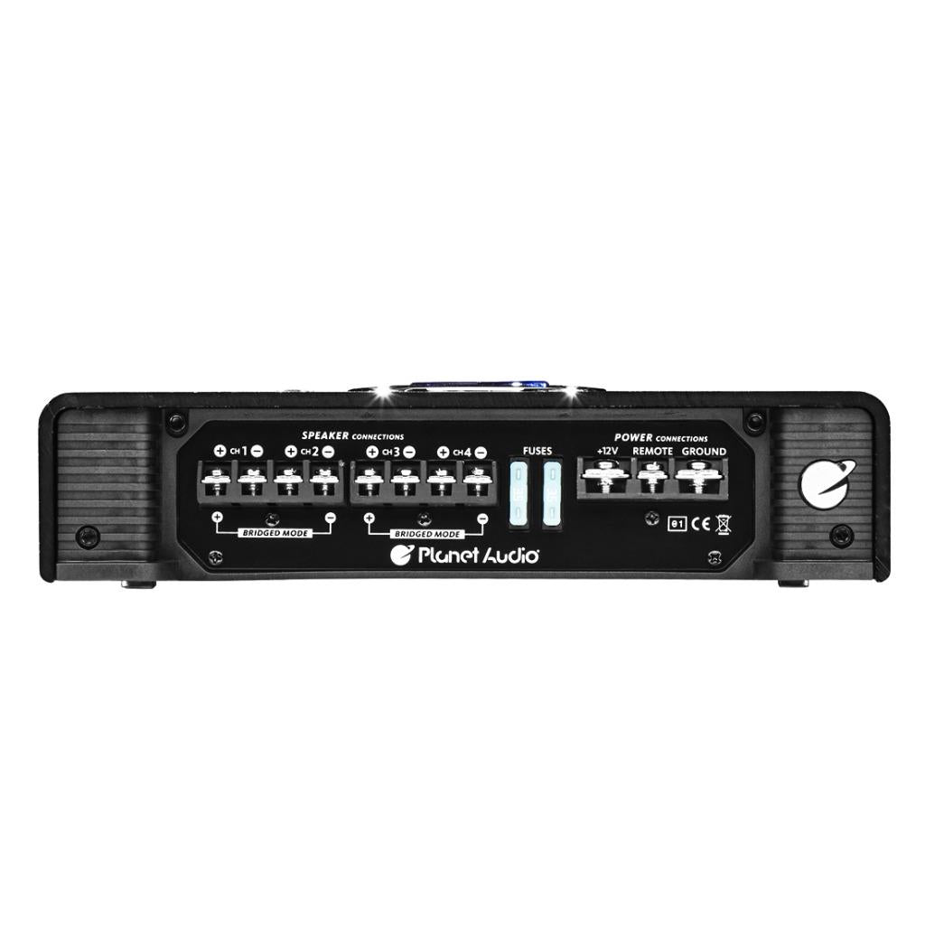 Planet Audio AC2400.4 2400 Watt Max 4-Channel Class AB MOSFET Car Power Amplifier