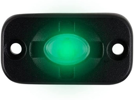 Heise HE-TL1G 1.5" x 3" Auxiliary LED Accent Lighting Pod - Green