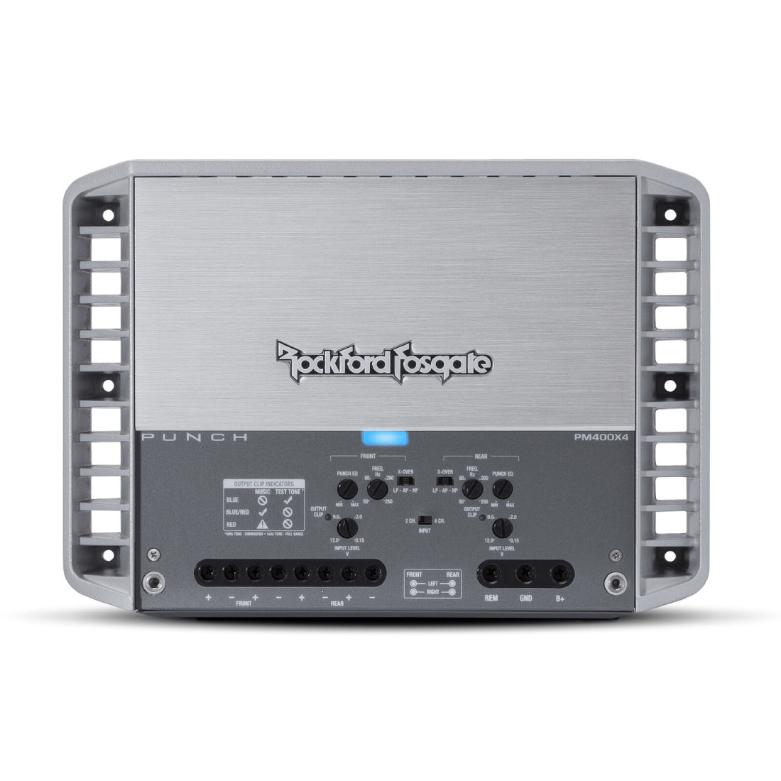Rockford Fosgate PM400X4 400W Max 4-Channel Class-A/B Marine Audio Amplifier