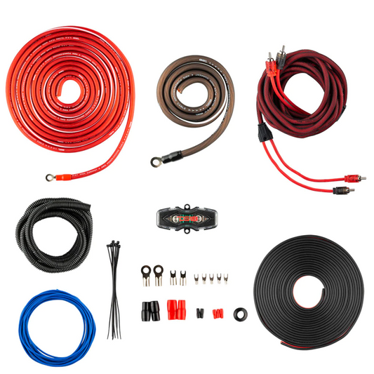 D1S8 OFCKIT4 4-Gauge OFC 100% Copper Amplifier Installation Kit Up To 1800W RMS