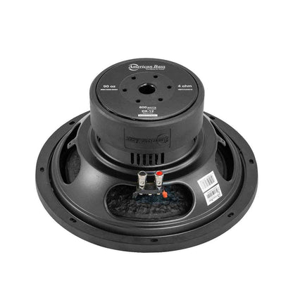 American Bass DX-12 12" 600W Max Single 4-Ohm Voice Coil SVC Car Audio Subwoofer