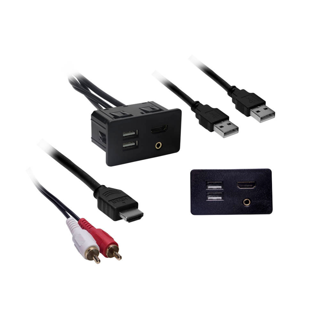Axxess AXFD-USB USB/AUX/HDMI Knockout Replacement Panel for Select Ford 2015-16