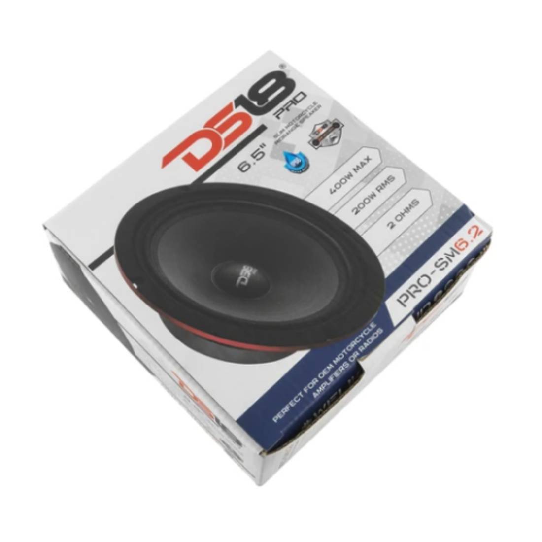 DS18 PRO-SM62 400 Watts Max Power 2 Ohm 6.5" Weatherproof Midrange Car Audio Speaker