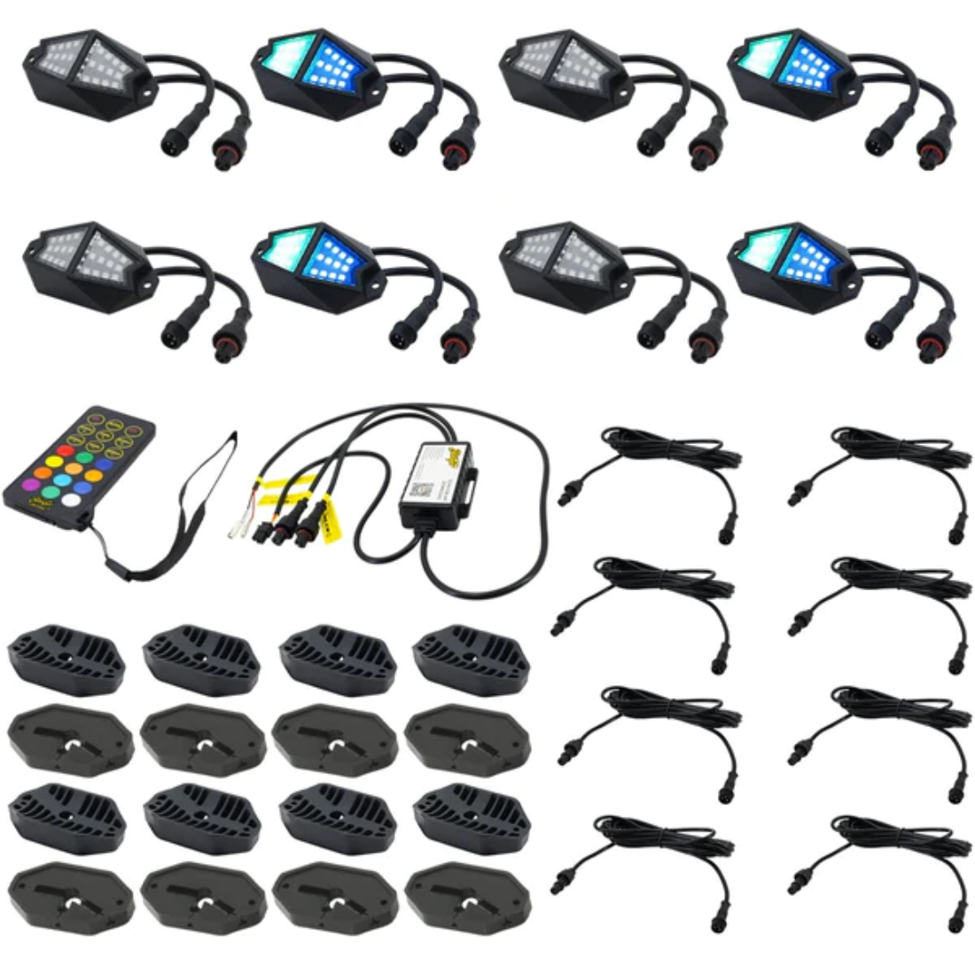 Stinger SPXDK8 App Controlled 8-Way Expandable Dynamic RGB Rock Light Kit