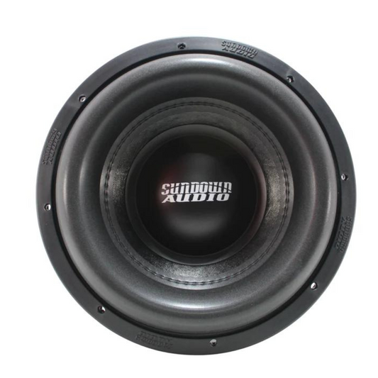 Sundown Audio ZV6 12 D1 12" 2500W RMS Dual 1-Ohm Voice Coil DVC Car Subwoofer