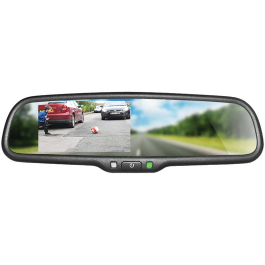 Boyo VTM43M 4.3" OE-Style TFT-LCD Backup Camera Replacement Rearview Mirror Monitor