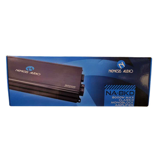 Nemesis Audio NA-8KD 8000W Max Monoblock 1-Ohm Stable Class-D Car Amplifier