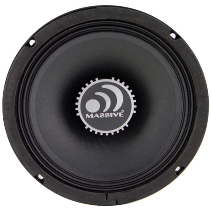 Massive Audio M8S 8" 300W 4-Ohms Car Stereo Shallow Mount Midrange Speaker