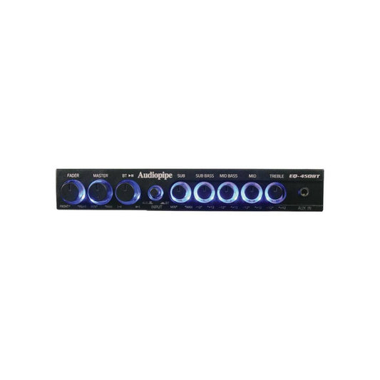 Audiopipe EQ-450BT 4 Band Wireless Streaming Graphic Car Audio Stereo Equalizer