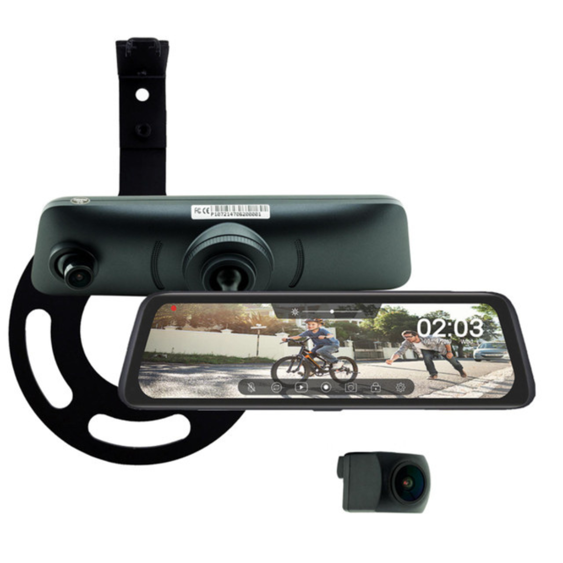 EchoMaster MRCHDDVRBR 9.3" 1080p HD DVR Rear-View Mirror for Ford Bronco 2021-23