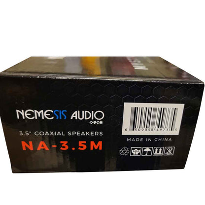 Nemesis Audio NA-3.5M 3.5" 50 Watts RMS Power 4-Ohms Car Coaxial Speakers