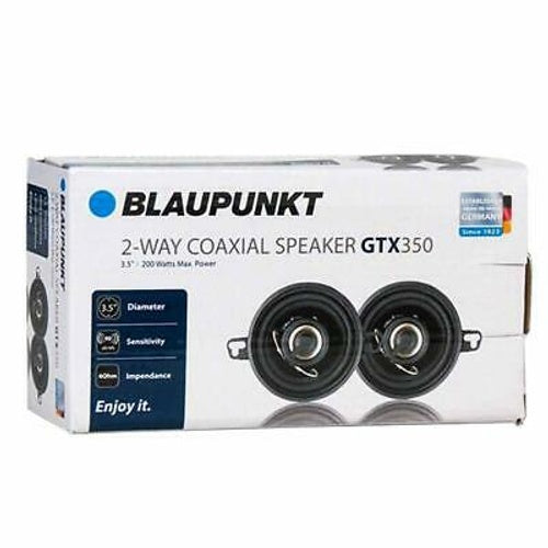 Blaupunkt GTX350 300 W Max 3.5" 2-Way 4-Ohms Stereo Car Audio Coaxial Speakers