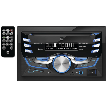 Dual DXDM227BT 2-DIN CD/MP3/USB/AUX/AM/FM/Bluetooth Car Stereo In-Dash Receiver