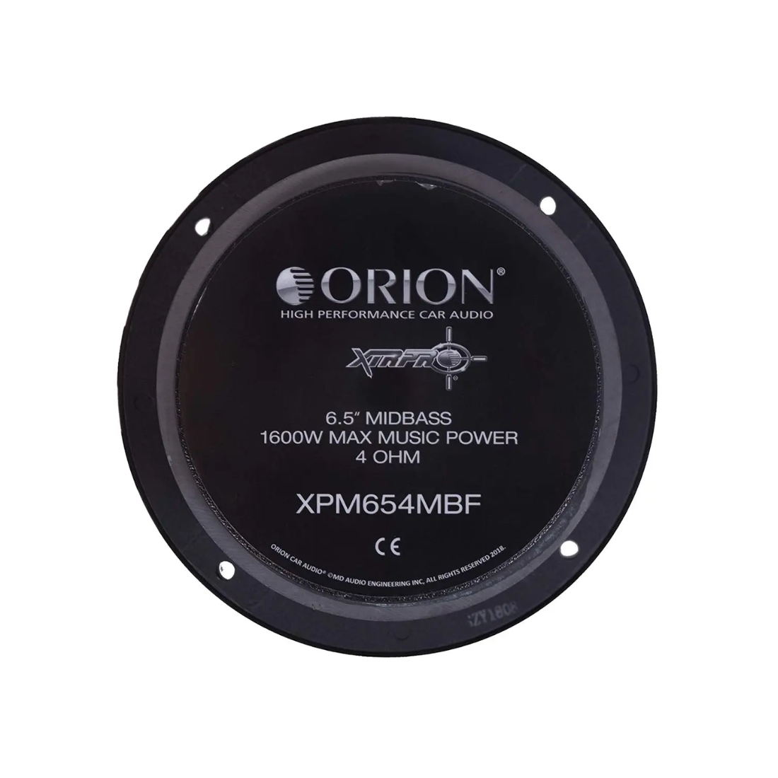 Orion XPM654MBF 6.5" 1600W Peak 4-Ohm 2" VC Car Midbass Loudspeakers (Pair)