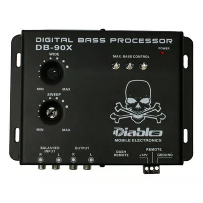 Diablo DB-90X Car Audio Digital Bass Processor w/ Dash Mount Remote Control
