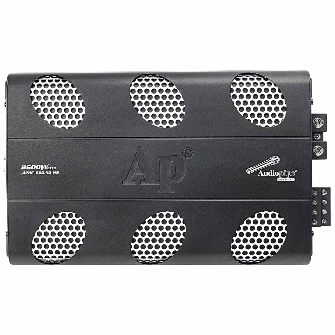 Audiopipe APHF-500.4D-H2 4-Channel 2500 W 2-Ohm Full-Range Class-D Car Amplifier