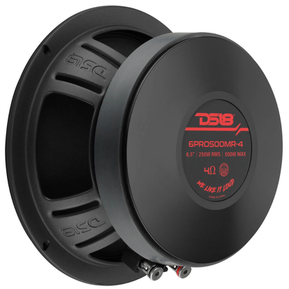 DS18 6PRO500MR-4 6.5" 500W Max 4-Ohm Midrange Car Audio Loudspeaker (Single)
