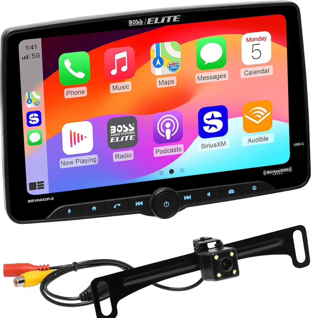 Boss Audio BE10ACP.XC 10.1" Floating Digital Multimedia Receiver w/ Back-Up Cam