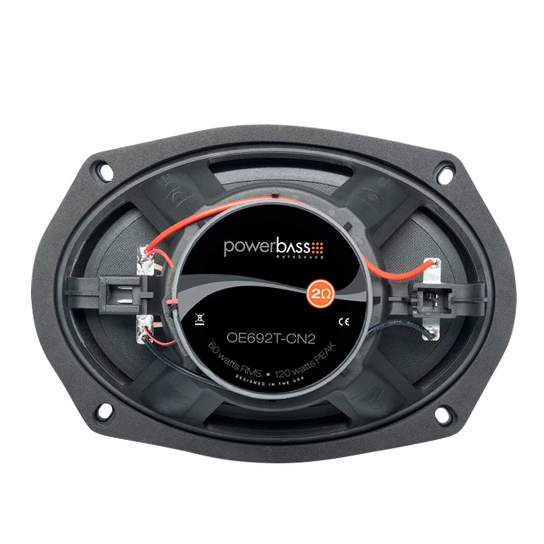 PowerBass OE692T-CN2 6 x 9" 120W 2-Ohm Direct Fit Speakers for Chrysler Nissan