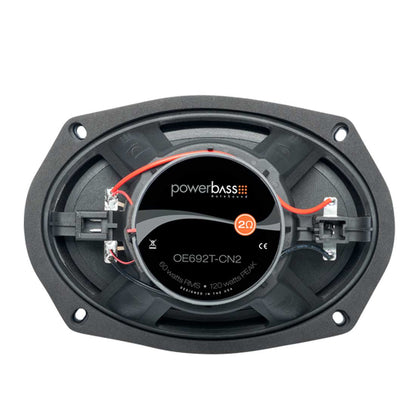 PowerBass OE692T-CN2 6 x 9" 120W 2-Ohm Direct Fit Speakers for Chrysler Nissan