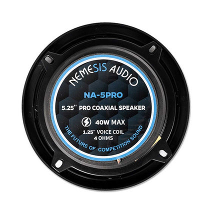 Nemesis Audio NA-5PRO 5.25" 400W Peak 4-Ohm 1.25" VC Midrange Coaxial Speaker