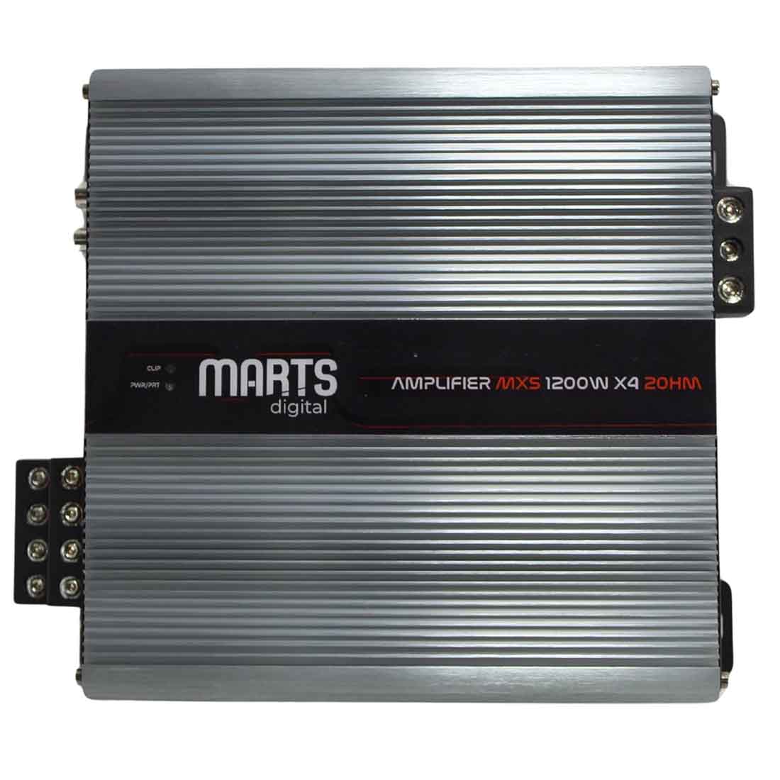 Marts Digital MXS 1200WX4 2-OHM 4-Channel 1200W Full Range Class-D Car Amplifier