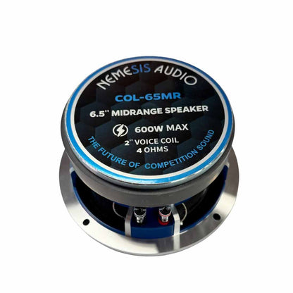Nemesis Audio COL-65MR 6.5" 600W 4-Ohm 2" Voice Coil Midrange Speaker (Single)