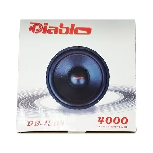 Diablo DB-15D4 15" 4000W Max Dual 4-Ohm Voice Coil DVC Car Audio Subwoofer