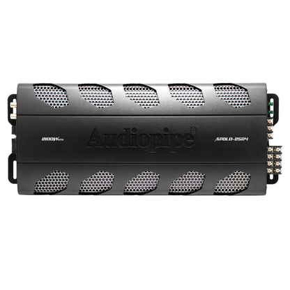 Audiopipe APDLO-2504 4-Channel 2100W Max Class-A/B MOSFET Car Power Amplifier
