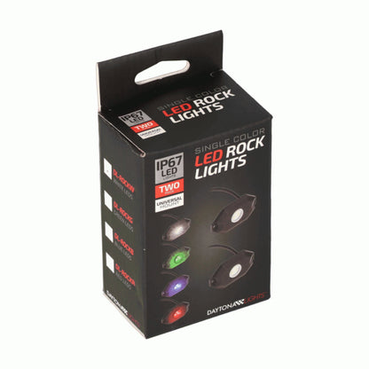 Metra DL-ROCKG IP67 Rated Single Color Universal LED Green Rock Lights - 2 Pack