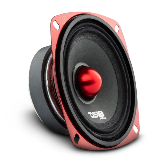 DS18 PRO-X4.4BMSL 4" 200W Max 4-Ohm Shallow Midrange Bullet Loudspeaker (Single)