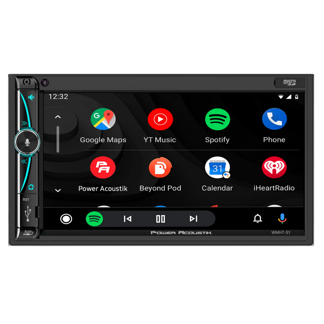 Power Acoustik WMH7-S1 7" Multimedia Receiver & 2x 6.5" Coaxial Speakers Bundle