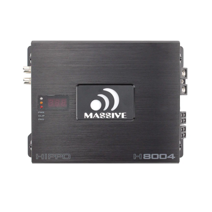 Massive Audio H8004 4-Channel 125W RMS x 4 @ 4-Ohms MOSFET Car Amplifier