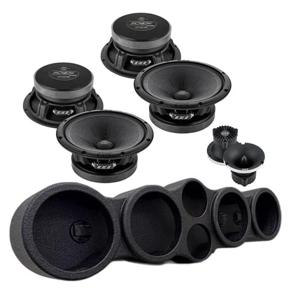 QBOMB465 TWEET Speaker Pod + 4x AP-M61SE 6.5" Speakers + 2x AT-37 SPORT Tweeters