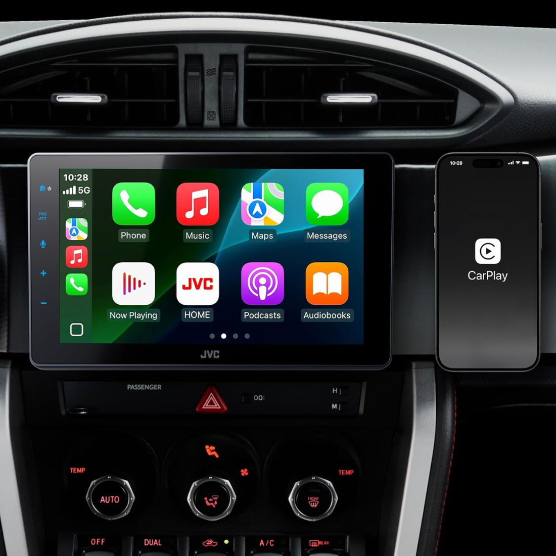 JVC KW-Z900W 1DIN 9" Digital Multimedia Receiver w/ Apple CarPlay & Android Auto