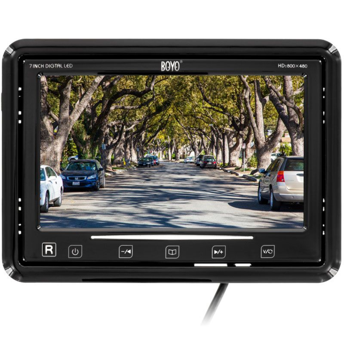 Boyo VTM7000S 7" TFT-LCD Back-Up Camera Monitor w/ Dash/Window Mount & Speaker