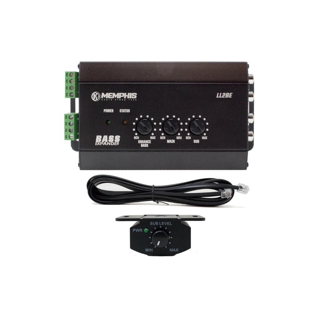 Memphis Audio LL2BE 2-Channel Line Output Converter w/ Digital Bass Restoration