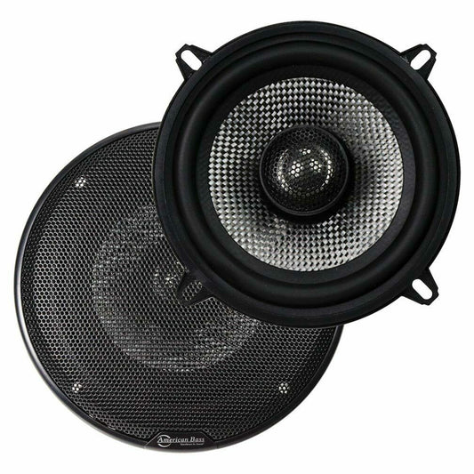 AMERICAN BASS SQ5.2 5.25" 2-Way(pair) 120 Watts Carbon Fiber Speaker