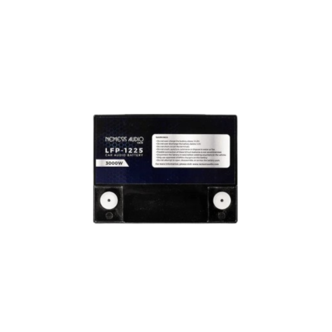 Nemesis Audio LFP-1225 12V 25Ah 3000W LiFePO4 Car Audio Lithium Battery