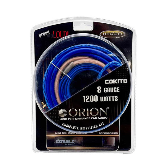 Orion COKIT8 8-Gauge Complete Car Audio Amplifier Wiring Kit